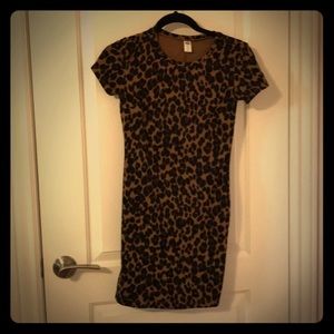 Leopard Old Navy T Shirt Dress XS